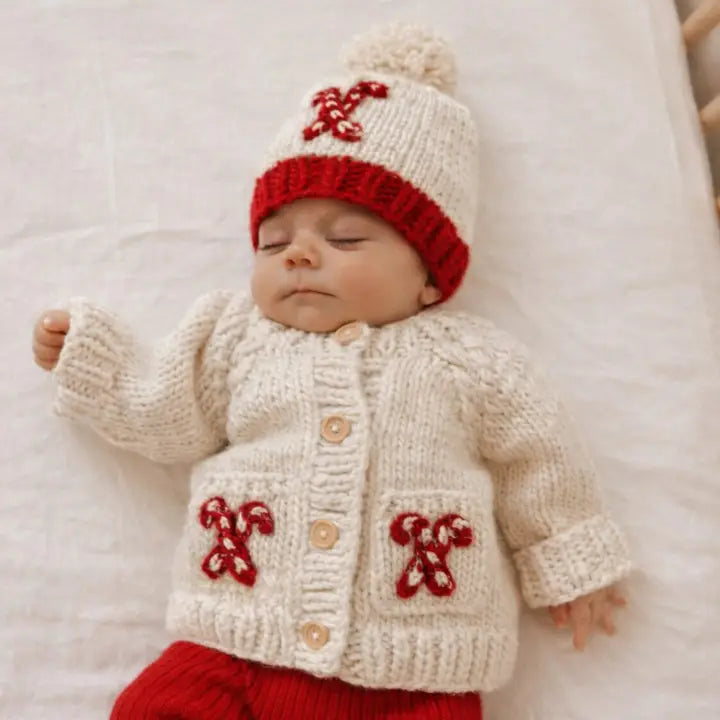 Candy Cane Beanie Hat