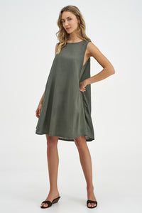 Women's Woven Dress-Cactus