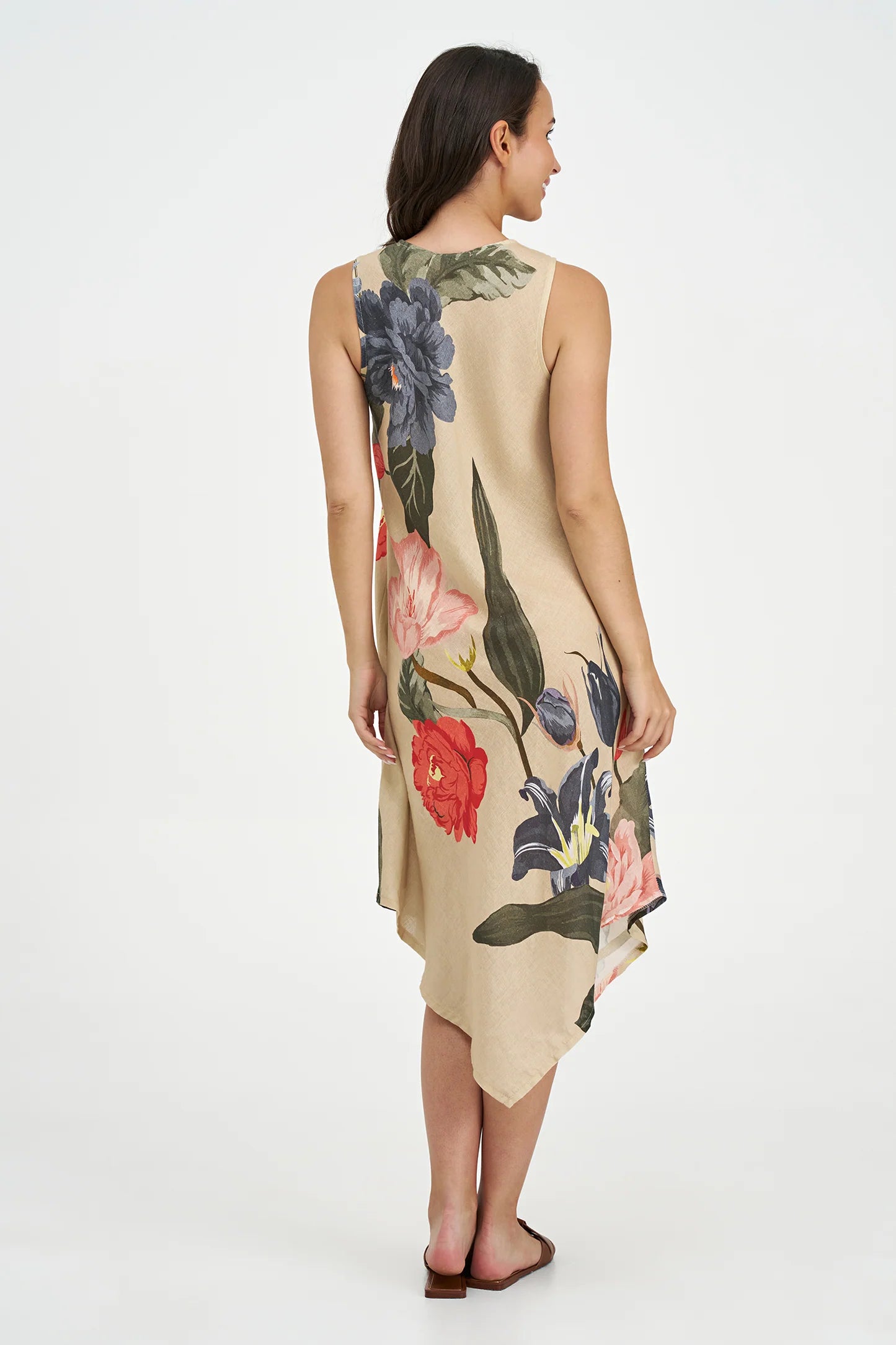 Women's Woven Dress-Oat Blossom