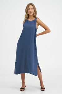 Women's Woven Dress-Navy