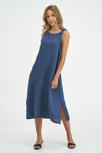 Women's Woven Dress-Navy