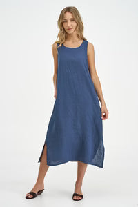 Women's Woven Dress-Navy