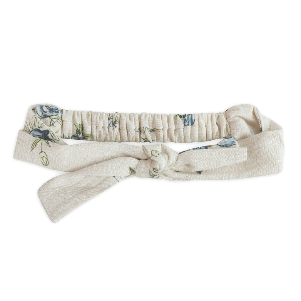 Anais Floral Baby Romper + Headband (Linen Blend): Multi-Floral