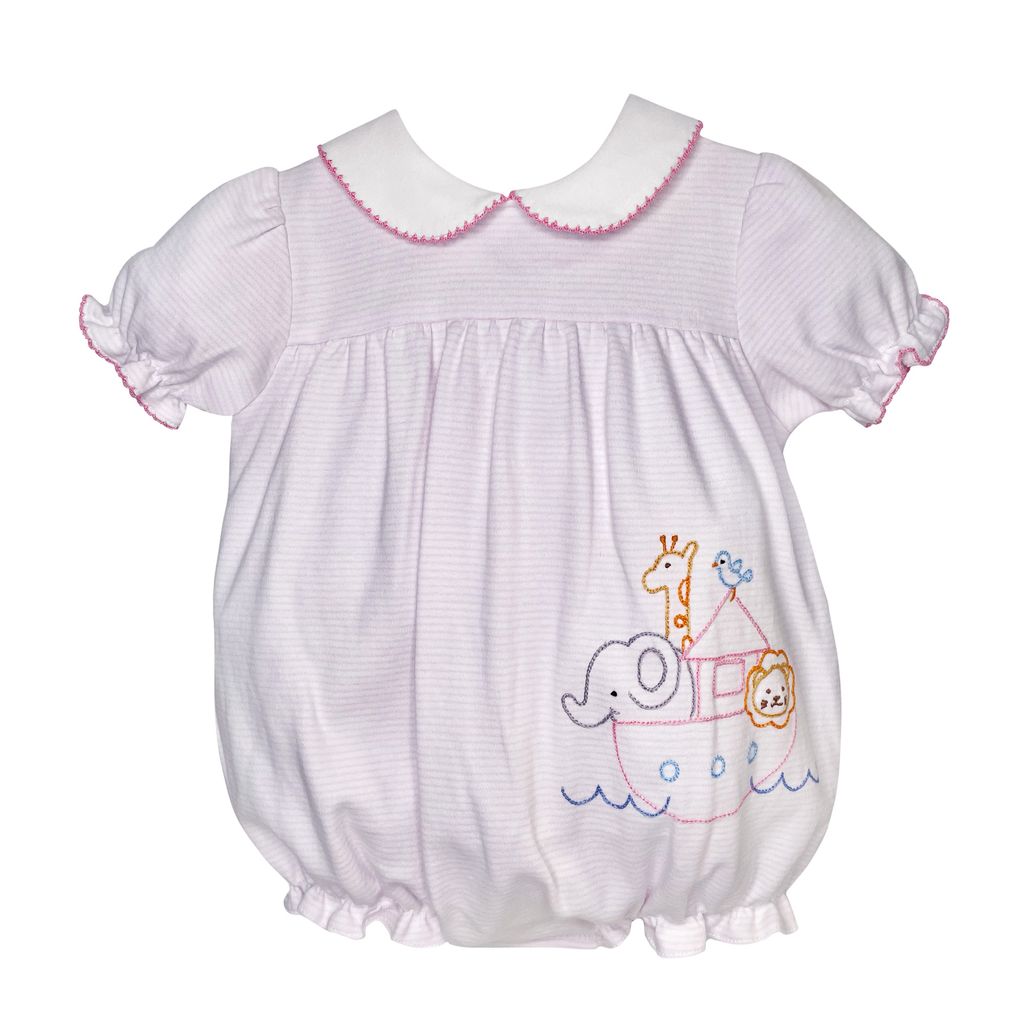 Noah's Ark Pink Knit Girl Bubble